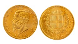 VITTORIO EMANUELE II (1861-1878) - 100 lire 1864, Torino