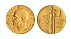 VITTORIO EMANUELE III (1900-1943) - 100 lire 1923