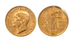 VITTORIO EMANUELE III (1900-1943) - 20 lire 1923