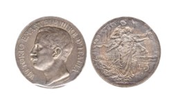 VITTORIO EMANUELE III (1900-1943) - 5 lire 1911