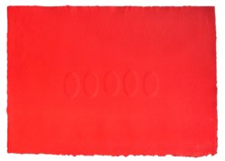 Cinque ovali rossi