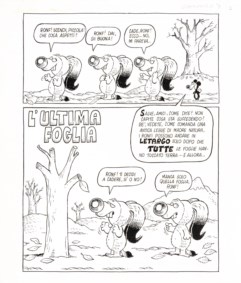 L'ultima foglia, storia completa in 4 tavole