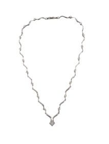 Collier in oro bianco 18kt e diamanti