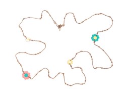 Collana in argento dorato