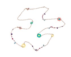 Collana in argento dorato