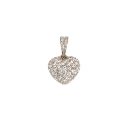 Ciondolo in oro bicolore 18kt con diamanti