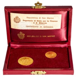 REPUBBLICA DI SAN MARINO - 1 e 2 scudi 1979, in astuccio originale