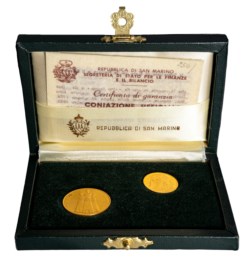 REPUBBLICA DI SAN MARINO - 1 e 2 scudi 1980, in astuccio originale