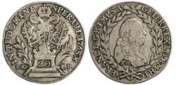 AUSTRIA - FRANCESCO I DI LORENA (1745 - 1765) - 20 Kreuzer 1765 Vienna