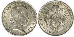 AUSTRIA - Ferdinando I (1835-1848) - 20 Kreuzer 1848, Vienna