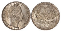 AUSTRIA - FRANCESCO GIUSEPPE (1848-1916), Fiorino 1861, Vienna