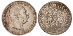 AUSTRIA - FRANCESCO GIUSEPPE (1848-1916), 5 corone 1909