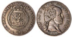 VITTORIO EMANUELE I (1802-1821) - 5 lire 1820