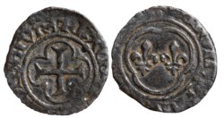 FRANCIA - CARLO VIII (1422-1451) Denier tournois