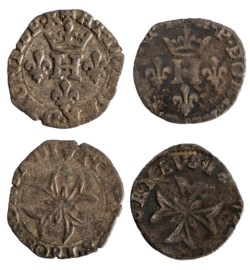FRANCIA - ENRICO II DI BORBONE-MONTPENSIER (1592-1608), liard (2 esemplari)