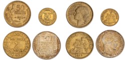 FRANCIA - lotto 4 monete