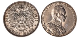 GERMANIA - PRUSSIA - GUGLIELMO II (1888-1918) - 2 marchi 1913 (A)