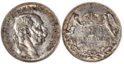 UNGHERIA - FRANCESCO GIUSEPPE (1848-1916), 2 Korona 1912