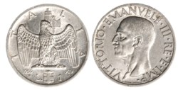 VITTORIO EMANUELE III (1900-1943) - 1 lira 1936