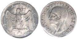 VITTORIO EMANUELE III (1900-1943) - 1 lira 1943