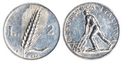 REPUBBLICA ITALIANA - 2 lire 1946