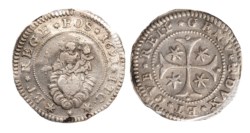 GENOVA - DOGI BIENNALI (III fase, 1637-1797) - 1/2 scudo stretto 1691