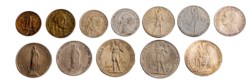 CITTA' DEL VATICANO - PIO XII (1939-1958) - Serie tipologica (I° tipo - 1939-1941) (12 valori, senza oro)