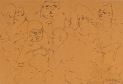 Gruppo di persone al cafè
