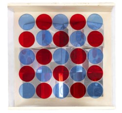 Reflexion bleu-rouge