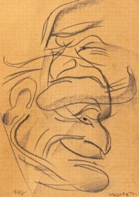 Caricatura di Giuseppe Ungaretti