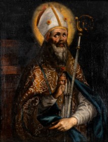 Scuola italiana della fine del secolo XVII - Santo vescovo
