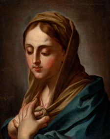 Scuola italiana del secolo XVIII, bottega di Francesco Trevisani - Madonna orante