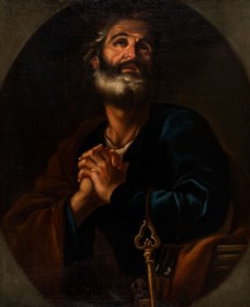 Scuola italiana del secolo XVIII - San Pietro penitente