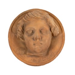 Manifattura francese del secolo XIX - Testa di fanciullo