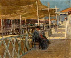 Francesco Fanelli - Paesaggio con cucitrice