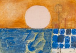 Paesaggio con sole