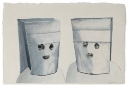 Two Girls in Bags