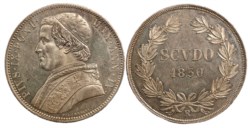 PIO IX (1846-1870) - Scudo 1850, Roma