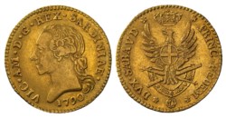 VITTORIO AMEDEO III (1773-1796) - Doppia 1790