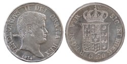 NAPOLI - FERDINANDO II (1830-1859) - Piastra 1834