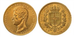 CARLO ALBERTO (1831-1849) - 100 lire 1834, Torino