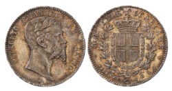 VITTORIO EMANUELE II, Re Eletto (1859-1861) - 2 lire 1860, Firenze