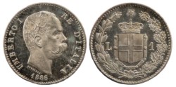 UMBERTO I (1878-1900) - 1 lira 1886