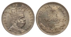 UMBERTO I, Colonia Eritrea (1890-1896) - Lira 1891