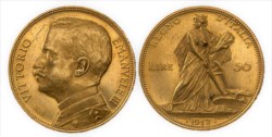 VITTORIO EMANUELE III (1900 - 1943) - 50 lire 1912