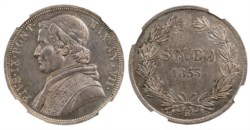 ROMA - PIO IX (1846-1870) - Scudo 1853, anno VII