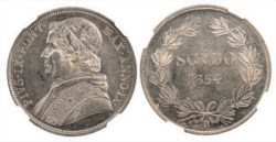 ROMA - PIO IX (1846-1870) - Scudo 1854