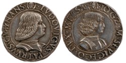 MILANO - GIAN GALEAZZO MARIA e LUDOVICO MARIA SFORZA (1480-1494) - Testone