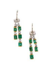 Orecchini in oro bicolore 18kt