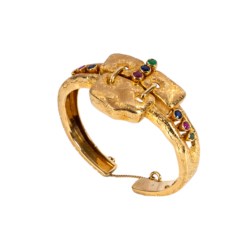 Bracciale rigido in oro giallo 18kt